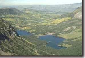 Marvine Lakes from the air